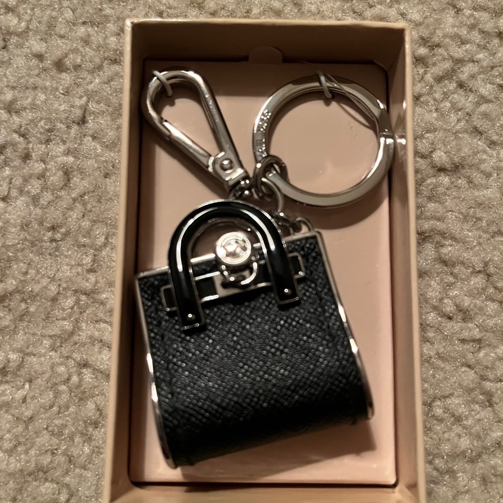 Black Mini Handbag Keychain